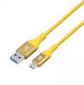 TB Kabel USB 3.0 - USB C 2m PREMIUM 3A żółty TPE-2165308