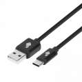 Kabel USB-USB C 1.5m czarny sznurek premium-3239719