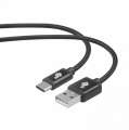 Kabel USB-USB C 1.5m czarny sznurek premium-3239722