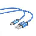Kabel USB-USB C 1.5m niebieski sznurek premium-3239728
