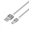 Kabel USB-USB C 1.5m szary sznurek premium-3239732