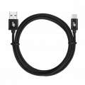 Kabel USB-USB C 3 m. czarny sznurek-3239739