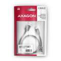 AXAGON BUMM-AM10AB Kabel Micro USB  USB-A, 1m, USB 2.0, 2.4A, ALU, oplot, Czarny-3248811
