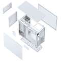 Jonsbo D41 MESH Obudowa ATX Tempered Glass - biała