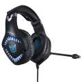 Słuchawki gamingowe K1 PRO czarno-niebieskie (przewodowe)-3475490