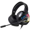 Słuchawki gamingowe K6 RGB czarne (przewodowe)-3475511
