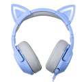 Słuchawki gamingowe Onikuma K9 RGB kocie uszy USB niebieskie-3475519
