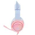 Słuchawki gamingowe Onikuma K9 7.1 RGB Surround kocie uszy USB różowo-niebieskie-3475528
