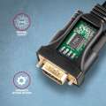 ADS-1PQN Adapter USB 2.0 > RS-232 Port szeregowy, 1,5m kabel, chip FTDI-3532817