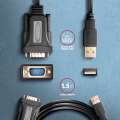 ADS-1PQN Adapter USB 2.0 > RS-232 Port szeregowy, 1,5m kabel, chip FTDI-3532819