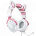 Słuchawki gamingowe X10 Różowo-białe-3561779