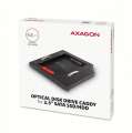 RSS-CD09 Ramka na 2,5" SSD-HDD do gniazda DVD, 9.5mm LED aluminium-3035017