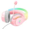 Słuchawki gamingowe X26 (przewodowe) Różowe -3639813