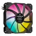 Wentylator SP120 RGB ELITE 120mm z kontrolerem Lighting Node CORE, 3pak czarny-3651152