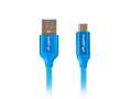 Lanberg Kabel Premium USB micro BM - AM 2.0 0.5m niebieski QC 3.0-1996457