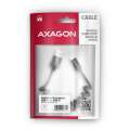AXAGON BUCM-AM20TB Kabel Twister USB-C - USB-A, 1.1m, USB2.0 3A, ALU-3668874