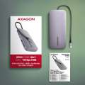 AXAGON HUB HMC-6GM2 USB  6 in1 10Gbps hub, USB-A, USB-C,  HDMI, M.2, SD/ mSD, PD 100W, USB-C-3670913