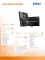MSI Płyta główna Z790 GAMING PRO WIFI s1700 4DDR5 HDMI ATX-3692666