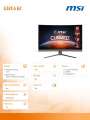 MSI Monitor 31,5 cali Optix G32C4 E2 31.5 Curved/LED/FHD/170Hz-3701055