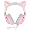 Słuchawki gamingowe X30 kocie uszy Różowe -3743109