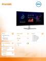 Dell Monitor 34 cale P3424WE Zakrzywiony 21:9/3440x1440/IPS/USBC/RJ45/HDMI/DP/3Y-3750160