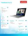 Lenovo Laptop ThinkBook 13x G2 21AT001SPB W11Pro i5-1235U/16GB/512GB/INT/13.3 WQXGA/Storm Grey/1YR Premier Support + 3YRS OS-4095176