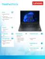 Lenovo Laptop ThinkPad E14 G4 21EB007PPB W11Pro 5625U/8GB/512GB/INT/14.0FHD/Black/1YR Premier Support + 3YRS OS-4178404