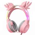 Onikuma Słuchawki gamingowe X15 PRO Buckhorn różowe (przewodowe)-4181610