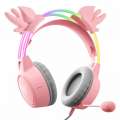 Onikuma Słuchawki gamingowe X15 PRO Buckhorn różowe (przewodowe)-4181614