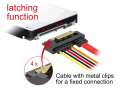 Kabel SATA DATA III(6GB/S) 22PIN(F) - SATA 7PIN(F)+2PIN(F) 10cm 5V-4407073