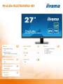 IIYAMA Monitor 27 cali ProLite XU2763HSU-B1 IPS,100HZ,ECO,3ms,SLIM,HDMI,DP,2x USB3.2 TCO,EPEAT-4409426