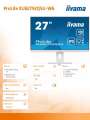 IIYAMA Monitor 27 cali ProLite XUB2792QSU-W6 IPS,QHD,HAS(150mm),100Hz,4xUSB3.2,SLIM-4406565