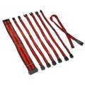 Kolink Core Pro Braided Cable Extension Kit 12V-2x6 Typ 1 - Jet Black/Racing Red