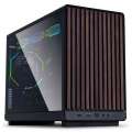 Lian Li DAN Cases A3-mATX Wood Edition, Micro-ATX Obudowa - czarny