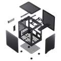 Jonsbo C6-ITX PC Obudowa, Mini-ITX - Czarny