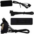 Lian Li UNI FAN TL Wireless 3-pack czarne - Wentylatory ARGB PWM 120 mm z kontrolerem