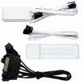 Lian Li UNI FAN TL Wireless LCD 3-pack białe - Wentylatory ARGB PWM 120 mm z kontrolerem i wyświetlaczem