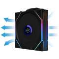 Lian Li UNI FAN TL Wireless LCD Reverse Blade czarne 3-pack - Wentylatory ARGB PWM 120 mm z kontrolerem