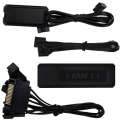 Lian Li UNI FAN TL Wireless LCD Reverse Blade czarne 3-pack - Wentylatory ARGB PWM 120 mm z kontrolerem