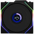 Lian Li UNI FAN TL Wireless LCD czarne 3-pack - Wentylatory ARGB PWM 120 mm z kontrolerem