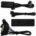 Lian Li UNI FAN TL Wireless LCD czarne 3-pack - Wentylatory ARGB PWM 120 mm z kontrolerem