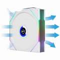 Lian Li UNI FAN TL Wireless LCD białe 3-pack - Wentylatory ARGB PWM 120 mm z kontrolerem