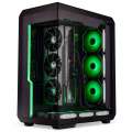 Ssupd Xhuttle Midi-Tower Obudowa PC-ATX RGB, Tempered Glass - Czarny