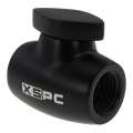 XSPC G1/4” Kran Kulkowy – Mosiężny, Matowa Czerń