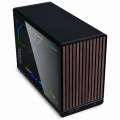 Lian Li DAN Cases A3‑mATX Wood Edition, Szkło Hartowane - Black Walnut