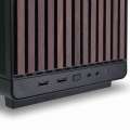 Lian Li DAN Cases A3‑mATX Wood Edition, Szkło Hartowane - Black Walnut