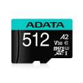 Adata Karta microSD Premier Pro 512 GB UHS1 U3 V30 A2 + adapter-329691
