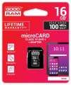 GOODRAM Karta microSDHC 16GB CL10 + adapter-300844