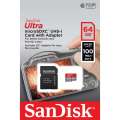 SanDisk Ultra microSDXC 64GB 100MB/s A1 + Adapter SD-258075