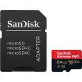 SanDisk Karta pamięci Extreme Pro microSDXC 64GB 170/90 MB/s A2 V30 U3-297551